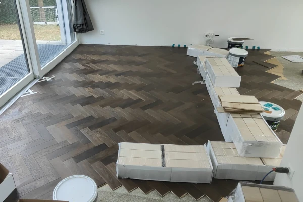 Pose de parquet massif